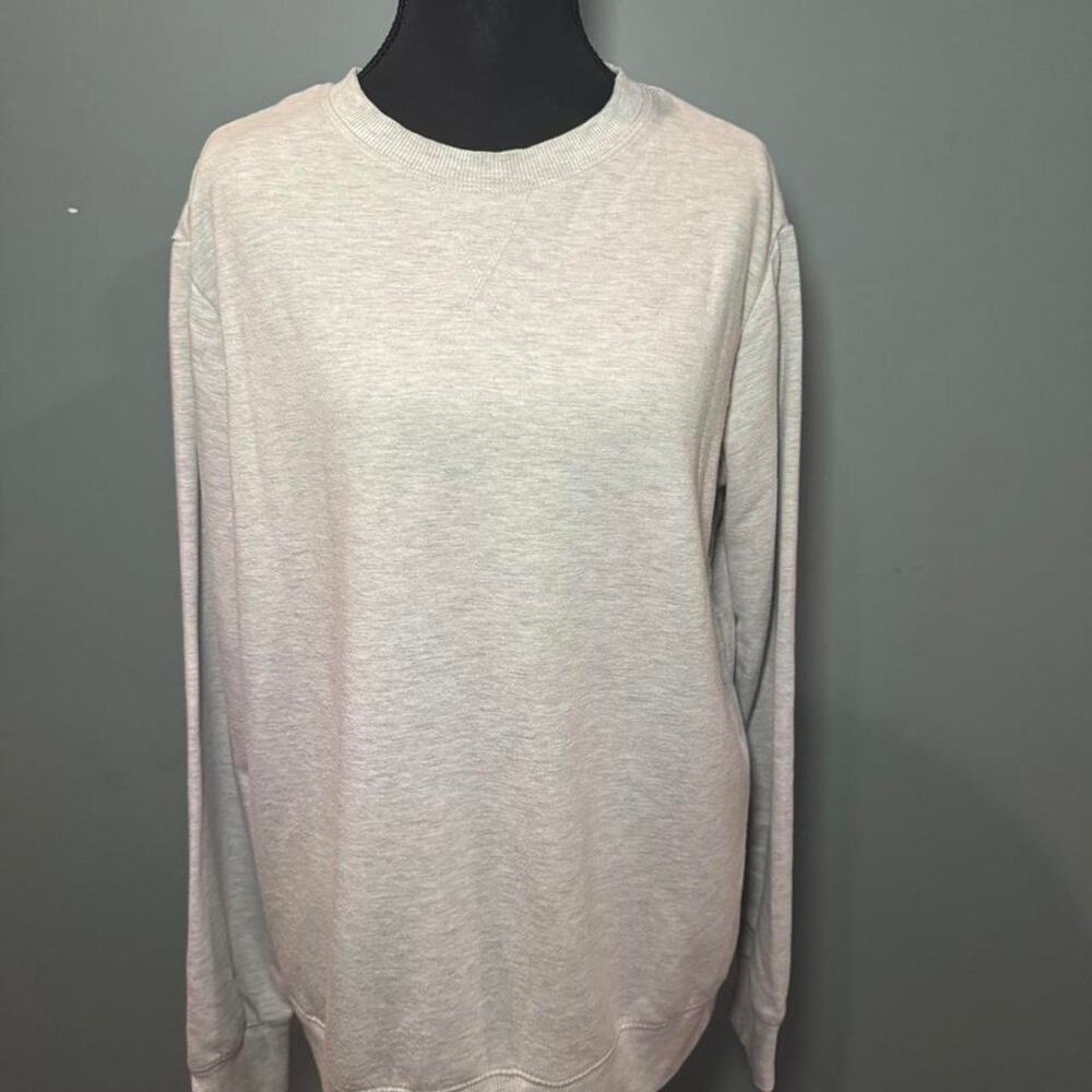 Stars above grey sweatshirt and